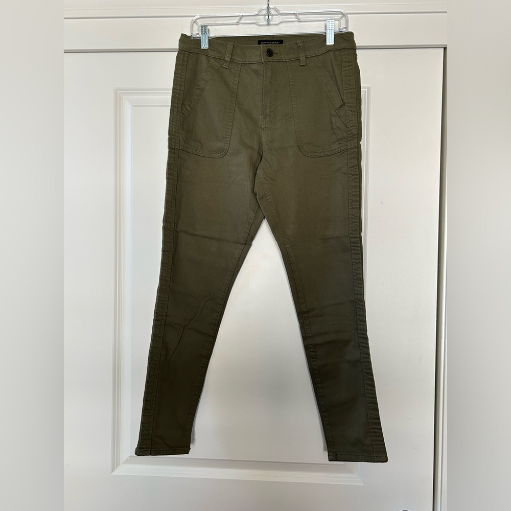 NWOT Banana Republic Olive Green Skinny Jeans - Picture 4 of 9
